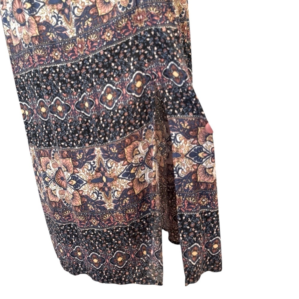 Soft Surroundings Short Sleeves Smocked Waist Scoop Neck Bohemian Large Petite - Picture 5 of 8